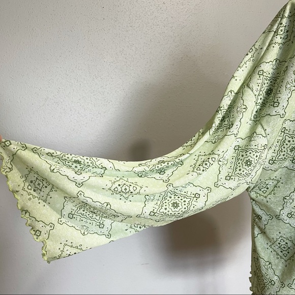 Lime Green 80s Style Lime Green Cardigan - Picture 4 of 5